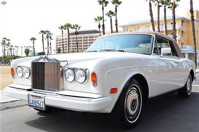 &#039;89 corniche, 24k miles, b.h owner, all records, immaculate