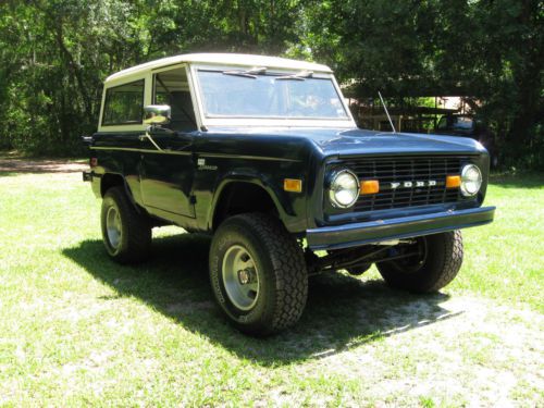 1973 early classic ford bronco sport hard top 351