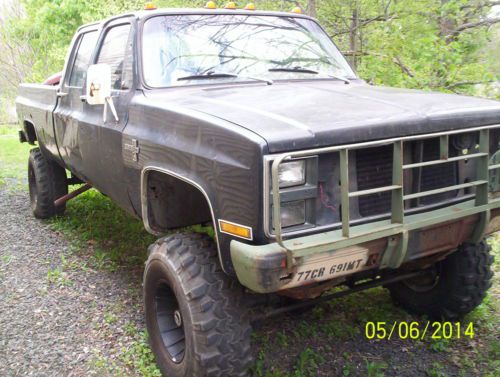 1983 chevy k30 crewcab 454 lifted truck