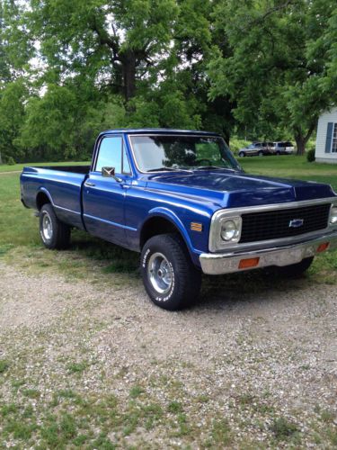 1972 chevy truck 4wd longbed tons of new parts beautiful truck runs great