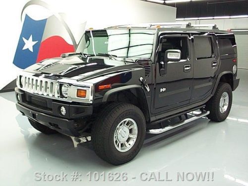 2007 hummer h2 lux 4x4 6pass sunroof heated leather 86k texas direct auto