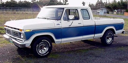 77 ford f-100 2wd supercab shortbed super straight &amp; clean survivor low miles!?