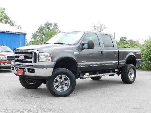 2006 ford f250 4x4 lifted lariat fx4 off road crew cab short bed turbo diesel