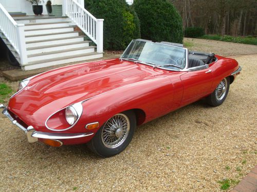 1969 jaguar e-type xke roadster ots georgia car zero rust, runs great! low miles