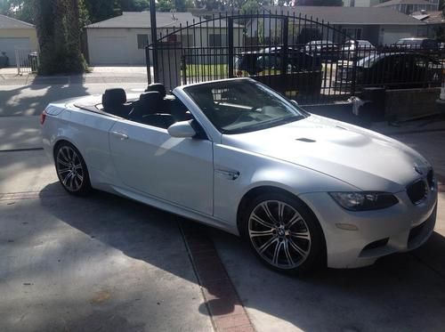 2011 bmw m3 convertible  6sp loaded 18k miles no reserve.