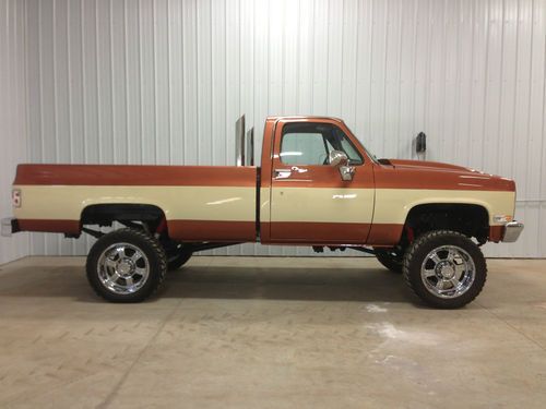 1982 chevy k20 scottsdale 4x4 6.2 diesel restored lifted new paint