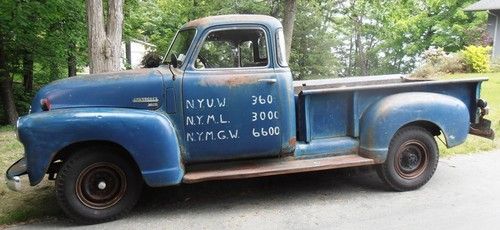 1949 chevrolet 3600 deluxe 5 window pickup truck runs upstate ny