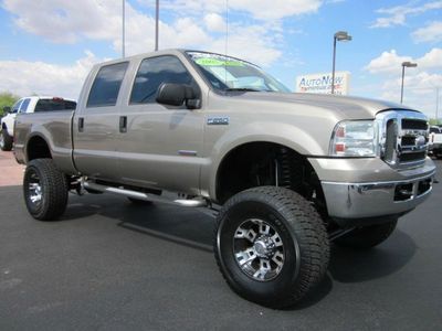 2005 ford f-250 super duty crew cab diesel xlt 4x4 rize industries lifted truck
