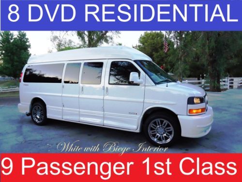 First class presidential, 8 tv-dvd-gps-rvc, 29&#034; tv, 9 pass custom conversion van