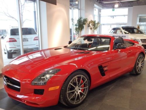 New 2014 14 mercedes-benz sls amg gt roadster red/blk never titled usa sale only