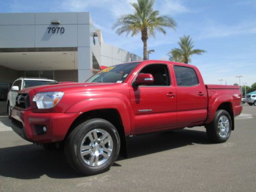 12 red prerunner 4.0l v6 automatic miles:13k double cab pickup truck certified