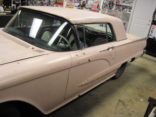 1959 ford thunderbird t-bird 2 door hardtop 300 h.p.v-8 pink vintage classic