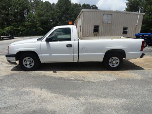2003 white chevrolet c1500 long bed pickup truck one owner