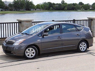 2008 prius touring hybrid gray/blk leather navigation xenons back-up cam 48mpg!!