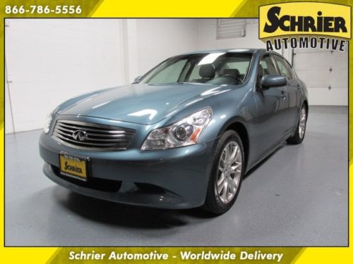 08 infiniti g35x s awd blue home link heated leather aux hands free