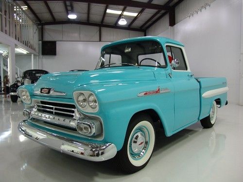 1958 chevrolet apache pickup, ultra rare 4-speed manual transmission, low miles!