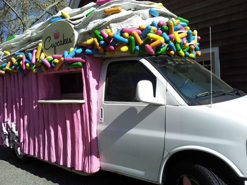 Cupcake icecream truck 1999 chevy express mobile food truck
