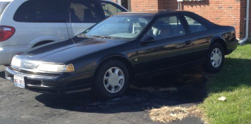 1993 ford thunderbird lx coupe 2-door 5.0l 302 high output no leaks black w/gray