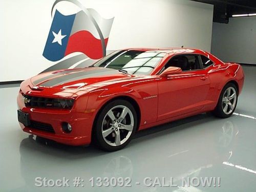 2010 chevy camaro 2ss rs 6-speed sunroof htd leather 8k texas direct auto