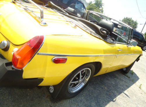 1978 yellow mg convertible