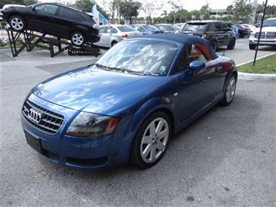 Audi tt roadster quattro convertible blue leather manual low miles turbo charged