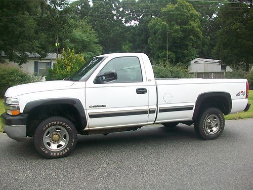 2001 chevy silverado 4x4 one owner 3/4 ton hd 8' bed org rebuilt engine new accs