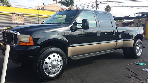 1999 ford f350 crew cab dually 22' big truck wheels clean title cleanest in town