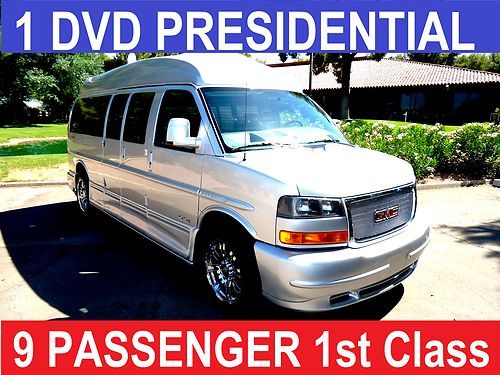 Blu ray- 1 dvd theater presidential, 29&#034; tv , 9 passenger custom conversion van,