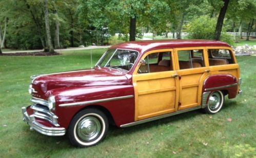 1949 plymouth woodie wagon - a surfer&#039;s dream 3 speed maroon
