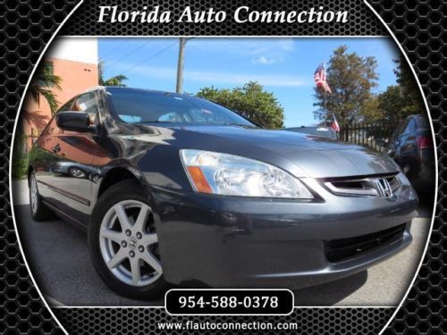 03 honda accord ex v6 certified clean carfax leather sunroof auto like new 02 04