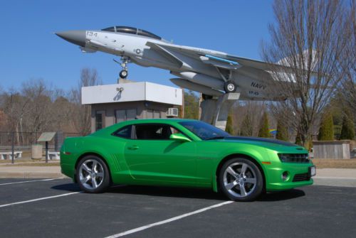 2011 chevrolet camaro ss / rs coupe 6.2l, 6-speed manual, rare synergy green