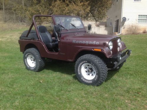 Jeep wrangler renegade cj5 4x4 runs and drives great with video!!