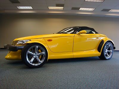 1999 plymouth prowler low miles chrome wheels rare color perfect history save $