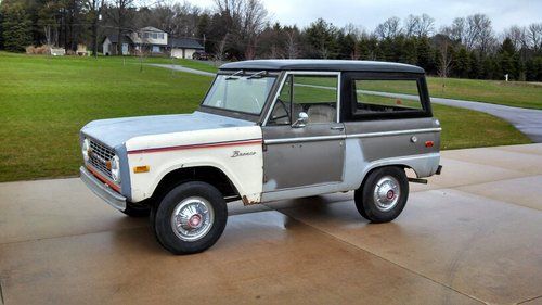 1970 early ford bronco, 302 v-8, 3 speed, uncut, steel body, runs &amp; moves