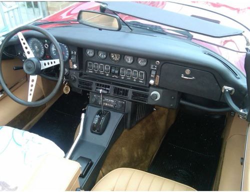 1974 jaguar xke base 5.3l v12 automatic red series iii roadster