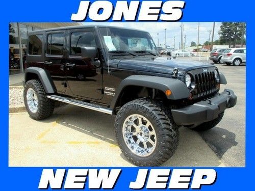 New 2013 jeep wrangler unlimited 4wd sport msrp $36355 black