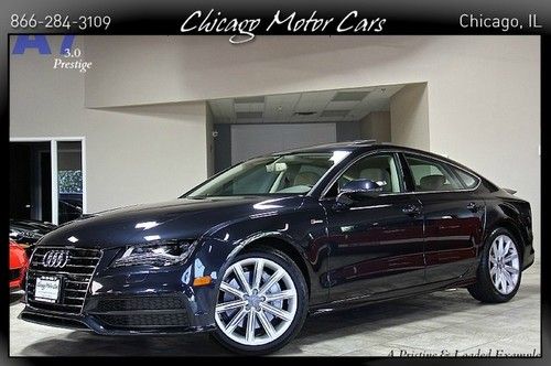 2012 audi a7 3.0 prestige quattro loaded! one owner! $69k + msrp cold weather