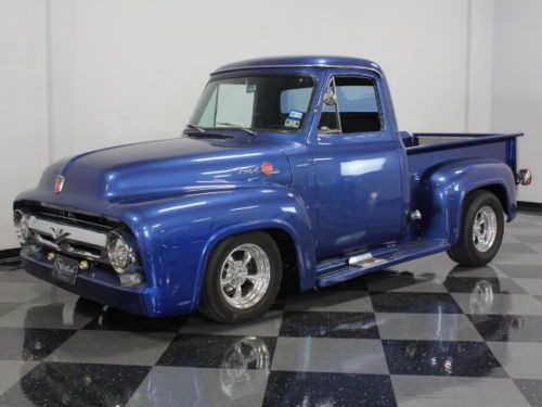 Nicely finished custom f100, 327ci chevy with dual quads, vintage a/c