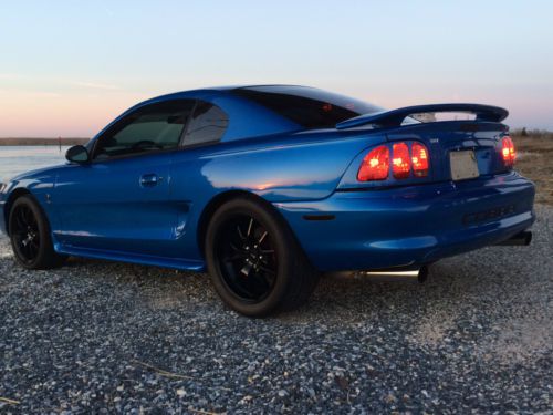 98 ford mustang cobra atlantic blue. supercharged
