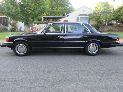 1977 mercedes-benz 450 sel 6.9 black on black 1 owner  california car rust free!