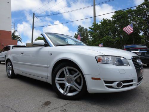 08 audi a4 2.0t cabriolet leather convertible low miles clean carfax 07 09 turbo