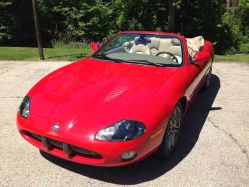 Jaguar xkr 2003 convertible, red with tan interior, outstanding condition