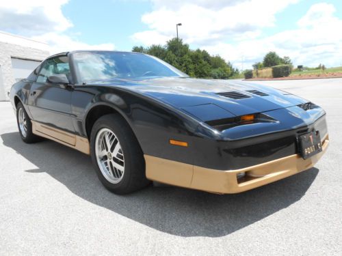 1987 pontiac firebird trans am ws6 package 5.0l with 31k actual miles &amp; t-tops!