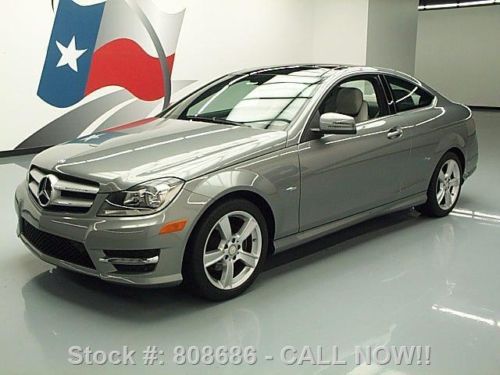 2012 mercedes-benz c250 coupe pano sunroof nav only 40k texas direct auto