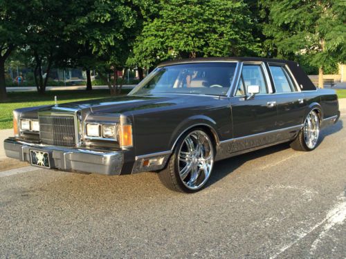 1989 lincoln town car cartier 5.0l original paint only 78k miles air ride look