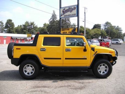 2005 hummer h2 sut navigation sunroof dvd chrome tow brush guard loaded low mile
