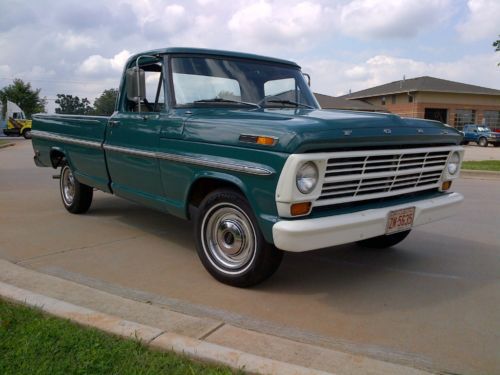 1968 ford f-100 pickup - styleside long-bed - excellent unrestored condition