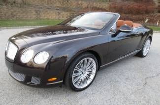 2011 bentley continental gtc speed 3786 miles havana with saddle int awd mint