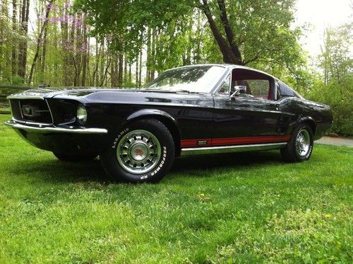 1967 ford mustang fastback, restomod, raven black, 289 auto, see videos,