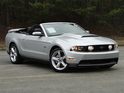 Silver gt premium convertible certified manual 5.0 v8 6 speed warranty financing